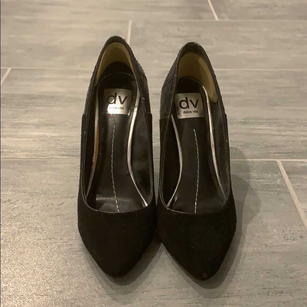 DV by Dolce Vita black suede pumps